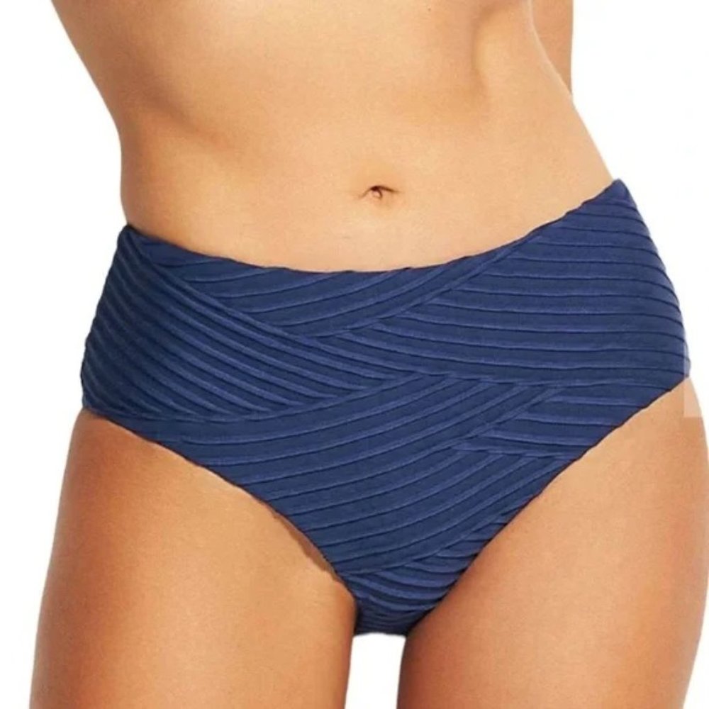 NWT Seafolly X Revolve Freshwater Mid Rise Pant Swim Bottom